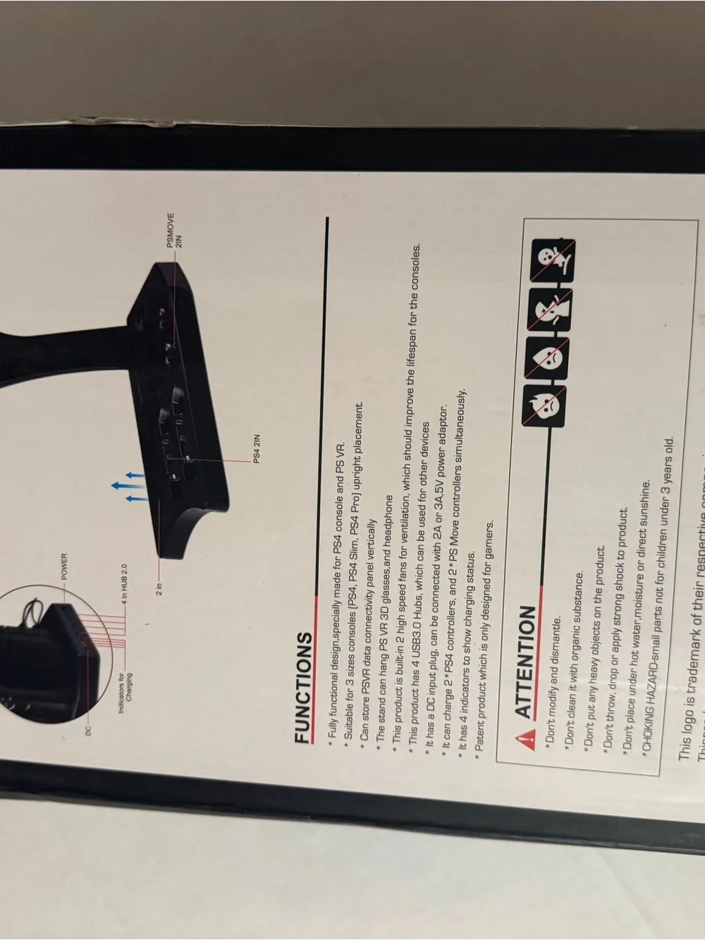 Multifunction VR Headset Stand - Black